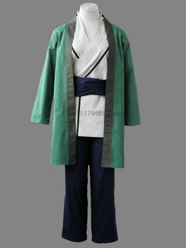 2020 NWE Anime Naruto Tsunade Cosplay kostiumų Vienodas Šalies Helovinas Žalia kimono su perukai Unisex Crossdressing, Pagaminti pagal Užsakymą,