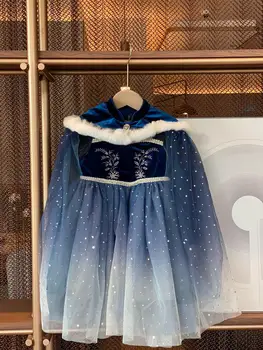 2020 Presell gruodžio 28 d. baby mergaičių drabužių rudens-žiemos vilnos pamušalas princesė kūdikių mergaičių šalis suknelė