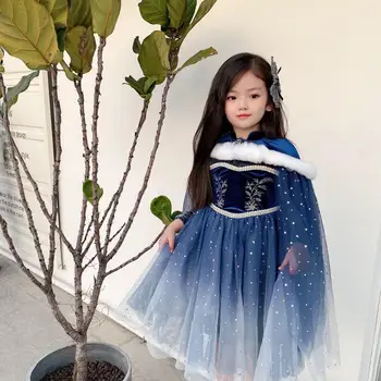 2020 Presell gruodžio 28 d. baby mergaičių drabužių rudens-žiemos vilnos pamušalas princesė kūdikių mergaičių šalis suknelė