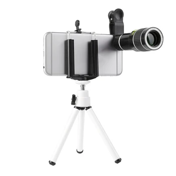 2020 Universalus 20X Clip-On Artinimo Teleskopo vaizdo Kameros Mobilusis Telefonas Zoom objektyvas labiausiai D08A