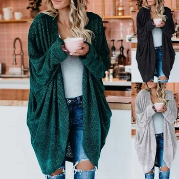 2020autumn/žiemos megztiniai megztinis švarkas didelio dydžio ilgas megztinis moterims