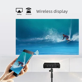 2021 Naujas BYINTEK U30 DLP Mini 3D Android Smart Wifi Beamer 300inch Nešiojamasis Projektorius Proyector Mobiliojo Telefono 4K Cinema