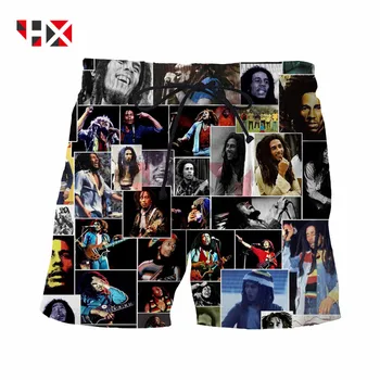 2021 Naujas Vasaros Stiliaus Tendencijos, Rock, Reggae, BOB Marley Veido Šypsena 3D Spausdinimo Unisex Šortai Harajuku Stiliaus Šortai HX214