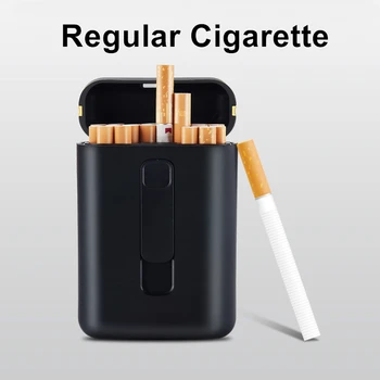 20pcs Talpa Cigarečių Atveju su USB Elektroninis Žiebtuvėlis Cigarų Žiebtuvėlio Savininko Reguliariai Cigarečių Dalykėlių Vyrams