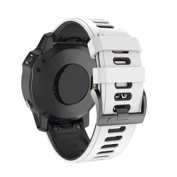 22 26MM Išleidimo Greitai Watchband Garmin Fenix 6 6X Pro Žiūrėti Silikono Easyfit Riešo Juostos 