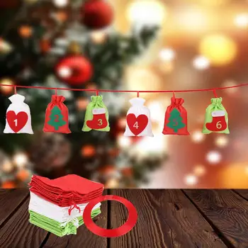 24PCS 10*14CM Linksmų Kalėdų Dovanų Maišeliai Medžio, Plastiko Pakuotės Maišelis Snaigės Kalėdų Saldainių Dėžutė Vaikams Džiaugtis Maišelį Noel Dekoras