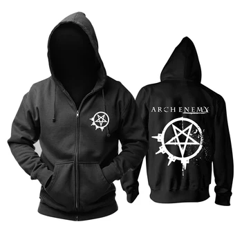 29 rūšių Švedija Arch Enemy Roko Užtrauktukas hoodies žiemos striukė punk mirties sudadera sunkiųjų metalų juoda palaidinukė, vilnos Viršutiniai drabužiai