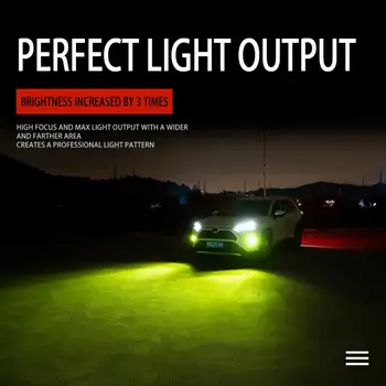 2vnt 100W Citrina, Žalia LED Rūko Lemputės H8/H9/H11/880/881/5202/ 9006/HB4/9005/HB3 DRL Automobilio Šviesos važiavimui Dieną Automobilių