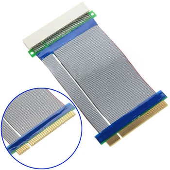 2vnt 32 Bitų Lankstus PCI Riser Slot Extender Cable Adapter Išplėtimo Skaičiuoklė