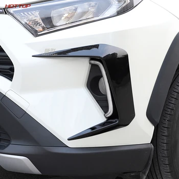 2vnt Auto Priekiniai Foglight Antakių Vokų Padengti Apdaila Priekinio Bamperio Rūko žibintų Apdaila Toyota RAV4 2019 2020