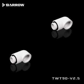 2VNT BARROW G1 / 4 colių 90 laipsnių kompiuteris sukasi priedai aušinimas vandeniu rinkinys alkūnė priedai TWT90-V2.5