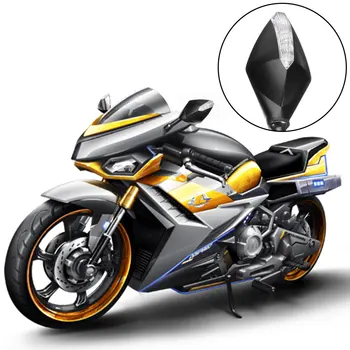2VNT Motociklo Universalus LED Posūkio Signalai, Motociklo galinio vaizdo Veidrodėliai Motoroleris Indikatorius Motociklo E-dviračio galinio vaizdo Veidrodis Dalys