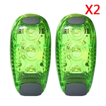 2x 3 LED Šviesos Clip-on Pėsčiųjų Dviratį Dviračiu užpakalinis žibintas Bėgiojimas Saugos Perspėjimo Lemputė Dviračių Uodega užpakalinis žibintas, Dviračio LED Žibintai