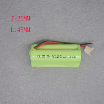 3.6 V AAA 1000MAh Ni-MH Baterijos NI-MH plokštės Medicinos Įranga Žaislas