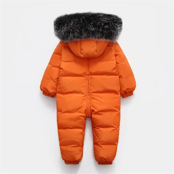 -30 laipsniu rusijos vaikų drabužių žiemos žemyn striukė berniukui, viršutiniai drabužiai, paltai tirštėti kombinezonus baby Girl drabužiai Vaikams Jumpsuit