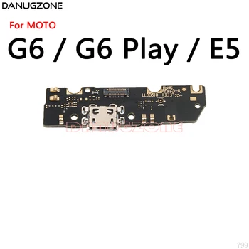 30PCS/Daug Motorola MOTO G6 Žaisti E5 USB Įkrovimo Dokas Lizdas Kištukinis Uosto Jungtis baterijos Valdybos Flex Kabelis