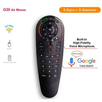 33 Mygtukai IR Mokymosi G30S 2.4 G Wireless Air Mouse 