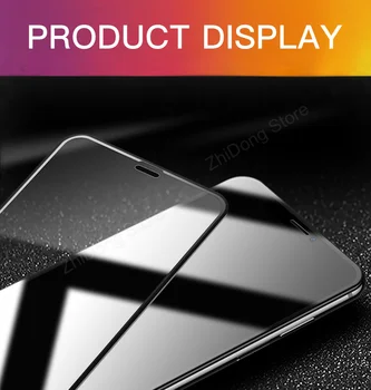3Pcs 10D Grūdintas Stiklas iPhone 11 12 Pro Max Screen Protector, iPhone X XR XS MAX 6S 6P 7 8 Plus SE 2020 m. Visiškai Padengti Stiklo
