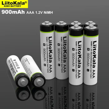 4-28PCS LiitoKala Originalus AAA NiMH Baterijos 1.2 V Įkraunamas Akumuliatorius 900mAh, Žibintuvėlis, Žaislai