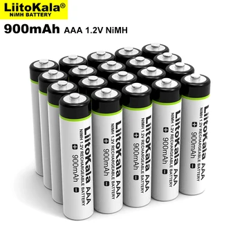 4-28PCS LiitoKala Originalus AAA NiMH Baterijos 1.2 V Įkraunamas Akumuliatorius 900mAh, Žibintuvėlis, Žaislai