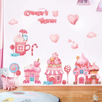 4 Stilius Princesė Svajoja Pilies Sienų Lipdukai Art Vinyl Decal Vaikų Mergaičių Darželio Buveinės Miegamojo Puošimas