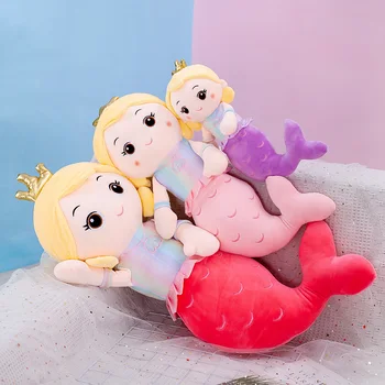 40-75CM animacinių filmų undinė super graži undinė lėlės pliušinis žaislas užpildytas medvilnės pagalvių miega pagalvę vaikams partneris mergina naudai
