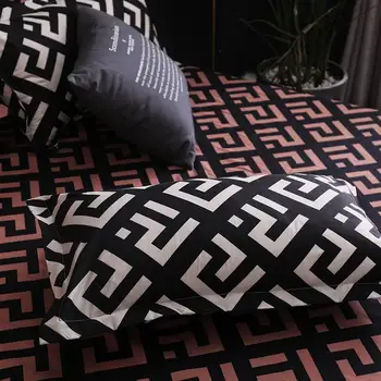 40 Paprastų geometrinių patalynės komplektas lino antklode padengti nustato Leopard 3pcs king size lova, užvalkalai Karalienė namų tekstilės medvilnės patalynę
