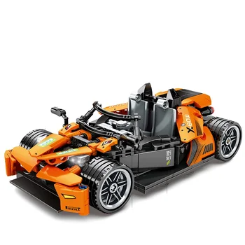 404 VNT Super Lenktynių Automobilio Modelio Blokai Traukti Atgal, Super Lenktynininkas Automobilio Greitis Čempionų Sporto Sunkvežimių Plytų Žaislai mergaitėms Dovanų
