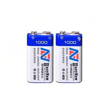 4pcs/daug Didelės talpos 9V 1000mAh ličio jonų baterija 6F22 įkrovimo baterija (akumuliatorius detektorius žaislas įkraunama baterija