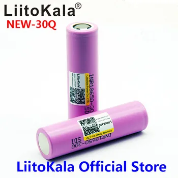 4PCS LiitoKala Originalus 3.7 V INR 18650 30Q 3000mAh Akumuliatoriai 18650 Baterija Didelės biudžeto įvykdymo patvirtinimo