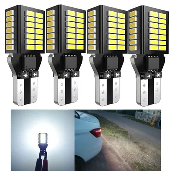 4pcs T15 Canbus led 921 W16W LED Lemputės, Automobilių Atsarginės Atvirkštinio Žiburiai 