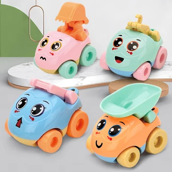 4pcs Vaikas Automobilio Modelį Žaislas Traukti Atgal, Automobilių Žaislai Mobiliosios Transporto priemonės Gaisro Sunkvežimių Taksi Modelį, Mini Plastiko Diecasts Žaislas Vaikams, Berniukui Dovana