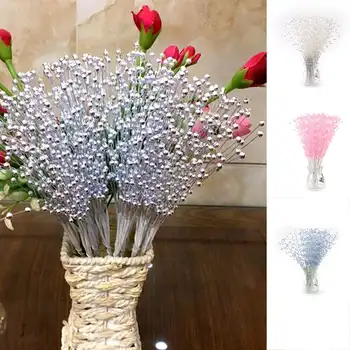 50 Stiebų Perlų Karoliukus, Purškimo Vestuvių Nuotaka Gėlių Puokštė Namų Stalo Dekoras