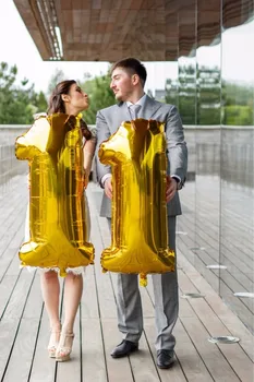 50pcs/daug 40 colių 0-9 aukso/sidabro folija skaičius balionus, gimtadienio, vestuvių šalis dekoro helio pripučiamas balionas žaislai