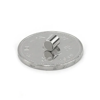 50pcs Neodimio N35 Dia 4mm X 5mm Stiprūs Magnetai Maža Disko NdFeB Retųjų Žemių Amatų Modeliai Šaldytuvas Klijuoti magnetas 4x5mm