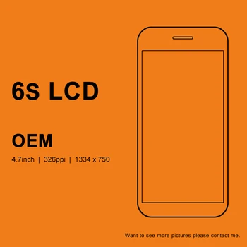 5VNT OEM Kokybės iphone 6S LCD 4.7 Colių Ekranas Su Touch 