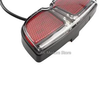 6 V LED užpakalinis žibintas E-Dviratį-Bafang BBS Serijos ir Tongsheng Vidurio Vairuoti Motorines Rinkinys Vandeniui Elektrinio Dviračio Galinis Stovas Stabdžių Žibintas