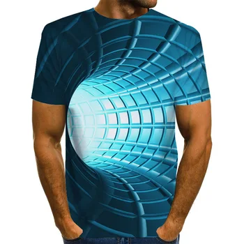 6XL Plius Dydis Vyrų Marškinėliai Sreetwear Vasaros Viršūnes Skaitmeninio Spausdinimo T-shirts Vyrų Abstraktus 