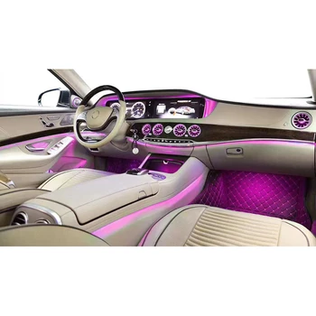 7/64 Spalvos Automobilis Tweeter Aplinkos dekoratyvinės Šviesos Mercedes Benz W222 S-Klasės Dešinėje Kairėje Durų Pusėje Aukštų dažnių Garsiakalbis LED lempos
