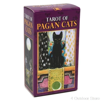 78 Kortų Kaladę Taro Pagonių Kačių Visiškai Anglų Šeimai Šalis Stalo Žaidimas 