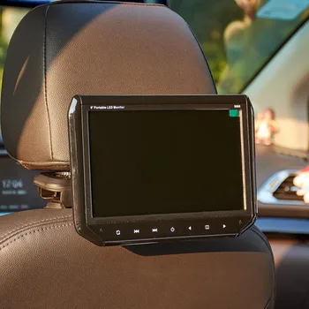 800*480 Rezoliucijos Ekranas Automobilį Pagalvę Monitorių Palaikymas 1 Video Įėjimas, Automobilių Pogalvių Monitorius