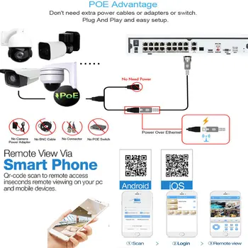 8CH 5MP HD POE NVR Rinkinys, CCTV Apsaugos Sistema, Dviejų krypčių Garso AI Auto Stebėjimo PTZ 30X IP Kamera Lauko P2P Vaizdo Stebėjimo Kameros
