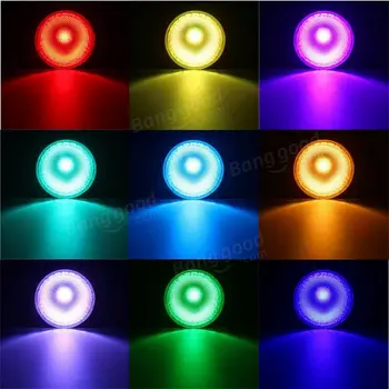 8pcs Pritemdomi 20W PAR30 PAR38 E27 RGB LED Šviesos Spalva Keičiasi Lemputės Vietoje Potvynių Lemputė Su Nuotolinio Valdymo AC110V 220V