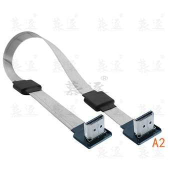 A2 Magnetinis žiedas anti-trukdžių HDMI kabelis ultra light FPV HDMI male į mini/micro HDMI moterų FPC 10cm 20cm GH4 GoPro BMPCC