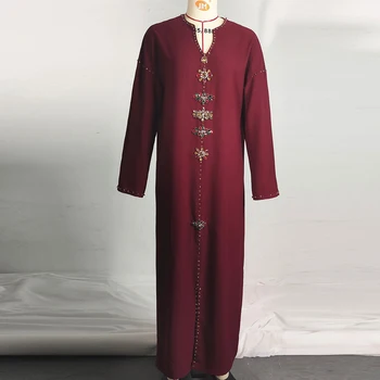 Abaja Dubajus Turkija, Arabų Musulmonų Suknelė, Hijab Islamas Drabužių Maxi Suknelės Moterims Marokas Vestidos Skraiste Musulman Longue Femme