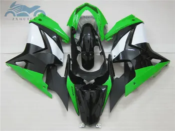ABS Įpurškimo purvasargiai komplektas Kawasaki 2008-Ninja 250R ZX250 motorinių kelių lenktynių lauktuvės rinkiniai EX250 08 09-14 žalia DT16