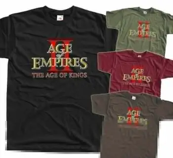 Age Of Empires Ii Amžiaus Karalių Žaidimas 1999 Marškinėliai Black Visų Dydžių S 5Xl