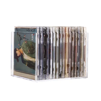Akrilo saugojimo skaidrus minimalistinio CD langelį darbalaukyje žaidimo kortelės saugojimo dėžutė CD box aišku, įvairenybės organizatorius