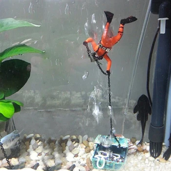 Akvariumas Lobis Naras Veiksmų Krūtinės Papuošalas Žuvų Bakas Oro AU Medžiotojas
