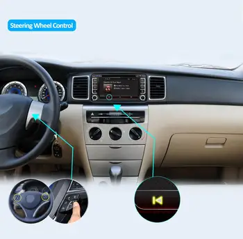 Android 10.0 automobilio multimedijos grotuvo Toyota Corolla Camry Prado RAV4 Hilux VIOS 2 din automobilio radijo, GPS navigacija su WIFI BT